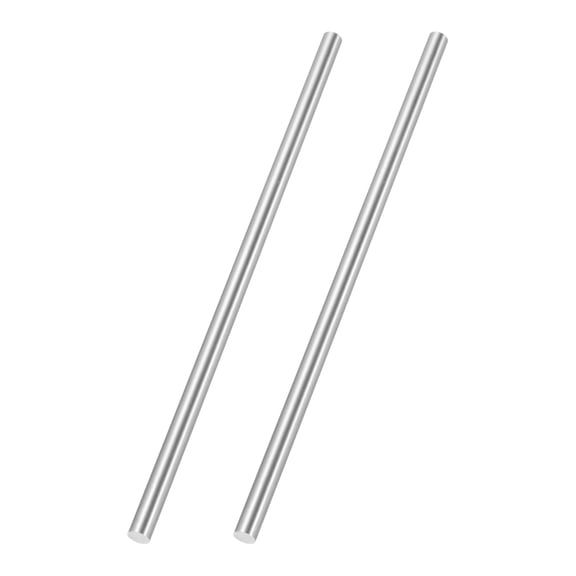 Uxcell 2 Pcs Round Steel Rod 6mm Diameter HSS Lathe Bar Stock Tool 150mm Long for Shaft Gear Drill Lathes Boring Machine Turning Miniature Axle Cylindrical Pin DIY Craft Tool