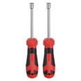 thumbnail image 1 of Uxcell 2 Pcs SAE Nut Driver 1/4" Bit Driver Socket Screwdriver with Non-slip Handle, 1 of 6