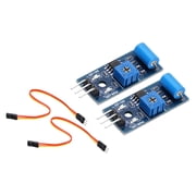Uxcell 2 Pcs SW-420 Vibration Sensor Module, 3.3-5V Motion Switch Alarm Sensor with Jump Wire for Motorcycle, Security Alarm, Car, DIY Electronic Current Circuit, Blue