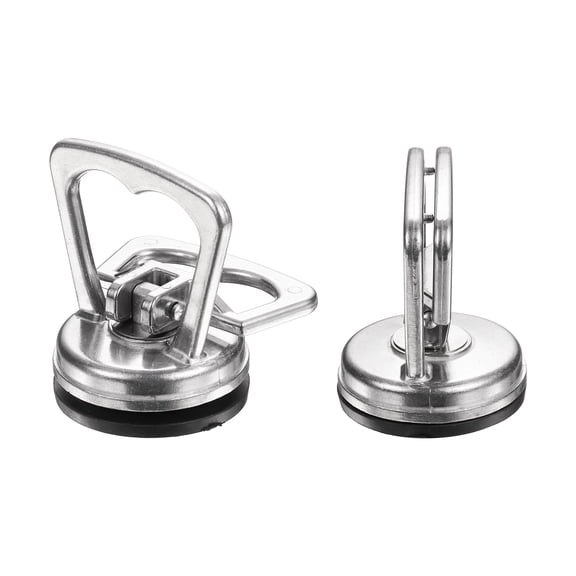 Uxcell 2 Pcs Screen Suction Cup, 2.4" Screen Repair Suction Cup Thickening, Silver