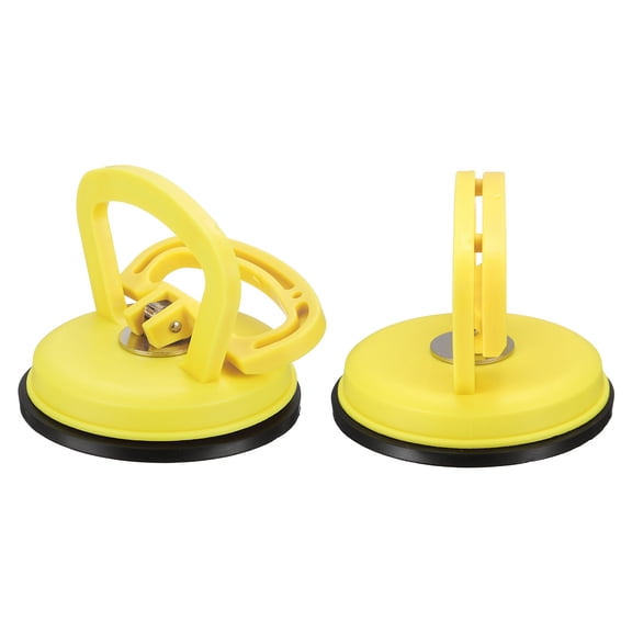 Uxcell 2 Pcs Screen Suction Cup, 4.5" Screen Repair Suction Cup Thickening, Yellow