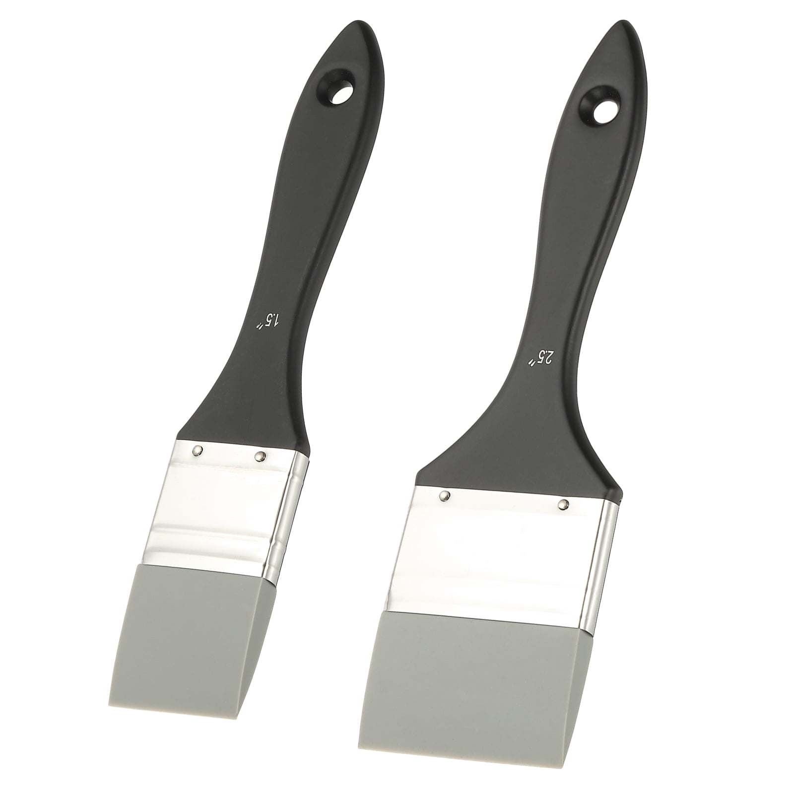 Uxcell 2 Pcs Silicone Painting Brush, Painting Color Shaper Tool Flat ...