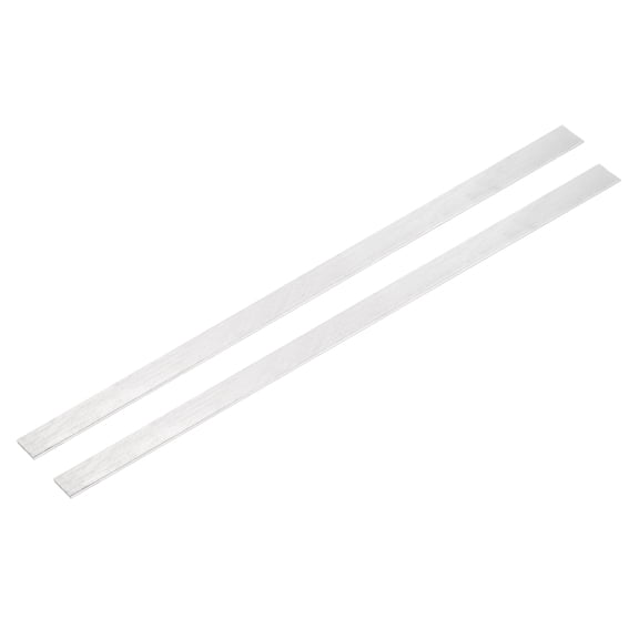 Uxcell 2 Pcs Square Aluminum Flat Bar, 1/16" (1.5mm)Thick x 9/16" (15mm) Width x 12" (305mm) Long 6061 Aluminum Flat Plate