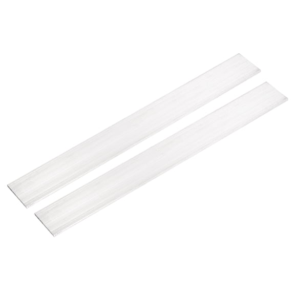 Uxcell 2 Pcs Square Aluminum Flat Bar, 1/16" (3mm)Thick x 1 9/16" (40mm) Width x 12" (305mm) Long 6061 Aluminum Flat Plate