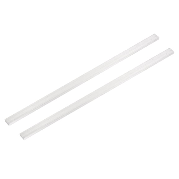 Uxcell 2 Pcs Square Aluminum Flat Bar, 3/16" (5mm)Thick x 1/2" (12mm) Width x 12" (305mm) Long 6061 Aluminum Flat Plate