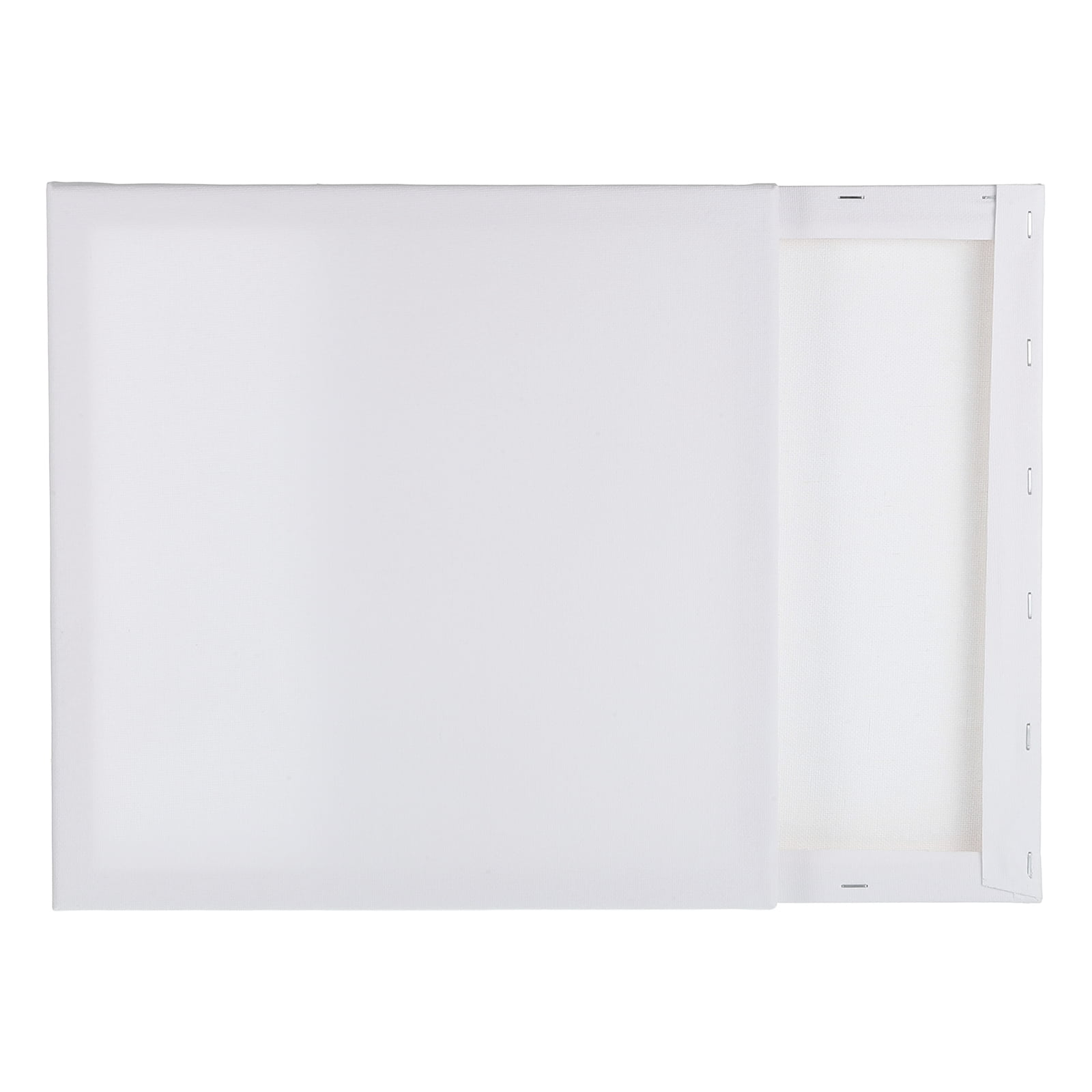 Uxcell 2 Pcs Stretched Canvas, 12x12" Artist Boards 4/5" Profile Cotton Panels,White