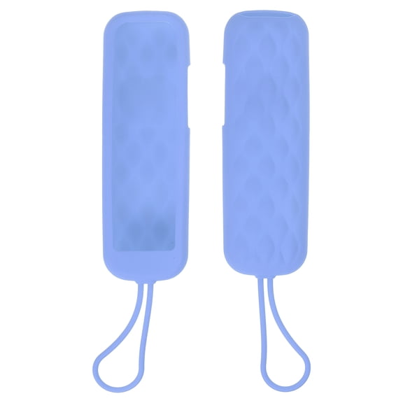 Uxcell 2 Pcs TV Remote Cover, 141x45x20mm Silicone Remote Control Cover Anti Fall and Shock Absorbing Full Body Protective Case for RC280 TV Controller, Sky Blue