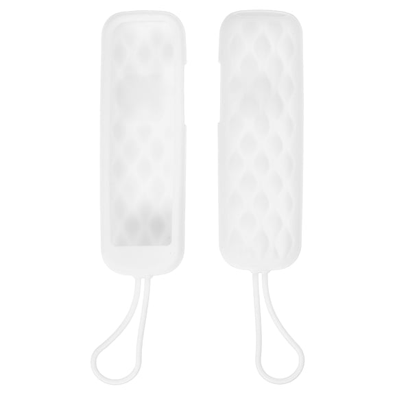 Uxcell 2 Pcs TV Remote Cover, 141x45x20mm Silicone Remote Control Cover Anti Fall and Shock Absorbing Full Body Protective Case for RC280 TV Controller, White