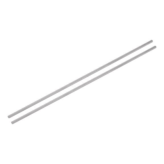 Uxcell 2 Pcs Titanium Round Rod, 0.12" Dia(3mm) 8" Length GR5 Metal Solid TC4 Titanium Round Bar Rod Stock for Model Plane Cars Ship DIY Craft