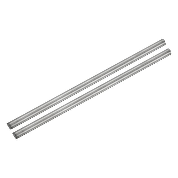 Uxcell 2 Pcs Titanium Round Rod, 0.24" Dia(6mm) 8" Length GR2 Metal Solid TA2 Titanium Round Bar Rod Stock for Model Plane Cars Ship DIY Craft