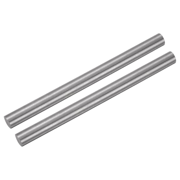 Uxcell 2 Pcs Titanium Round Rod, 0.35" Dia(9mm) 8" Length GR5 Metal Solid TC4 Titanium Round Bar Rod Stock for Model Plane Cars Ship DIY Craft