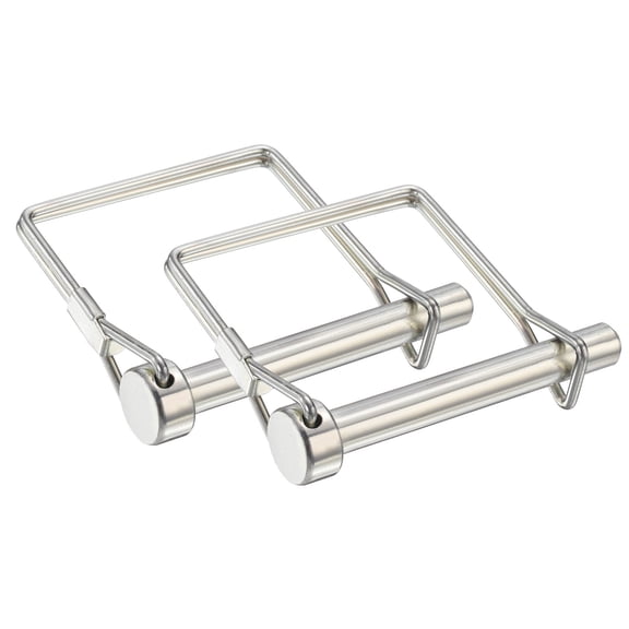 Uxcell 2 Pcs Trailer Coupler Pin, 5/16" x 2.4" Square Safety Wire Spring Lock Hitch Pin