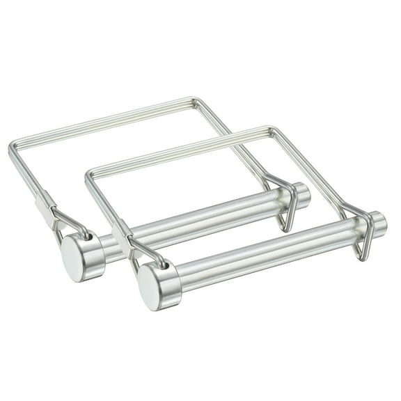 Uxcell 2 Pcs Trailer Coupler Pin, 5/16" x 2.8" Square Safety Wire Spring Lock Hitch Pin