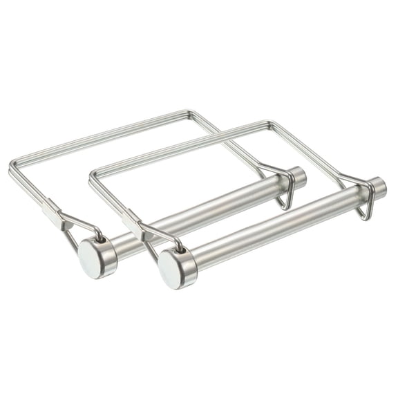 Uxcell 2 Pcs Trailer Coupler Pin, 5/16" x 3.4" Square Safety Wire Spring Lock Hitch Pin