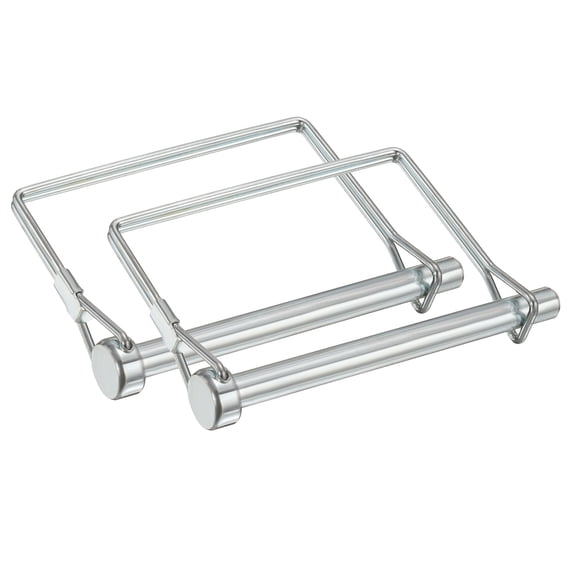 Uxcell 2Pcs Trailer Coupler Pin 5/16" x 3.5" Square Safety Wire Spring Lock Hitch Pin