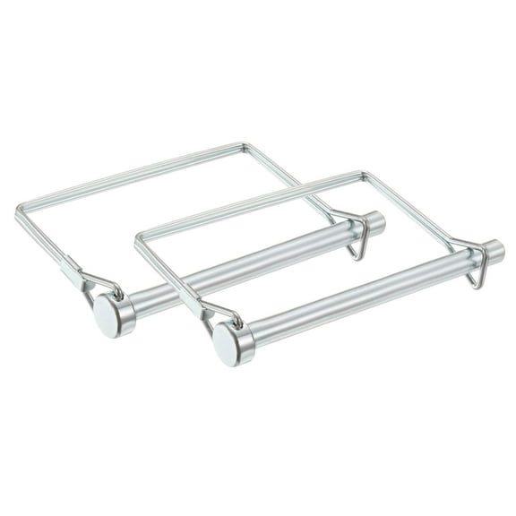 Uxcell 2 Pcs Trailer Coupler Pin, 5/16" x 3.9" Square Safety Wire Spring Lock Hitch Pin