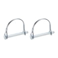 thumbnail image 1 of Uxcell 2 Pcs Trailer Coupler Pins, 5/16" x 2.8" Half Round Safety Wire Lock Hitch Pin, 1 of 7