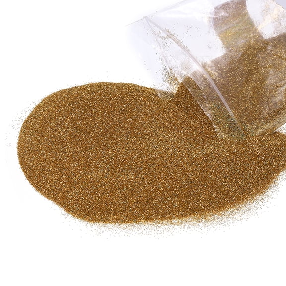 Uxcell 2 Pcs Ultra Fine Glitter 1/128 Inch Powder Metallic Resin Glitter PET Flakes Crafts Sequins 100g (3.5oz) for Resin Craft Tumbler Christmas Decoration Cosmetic Nail, Laser Red Gold