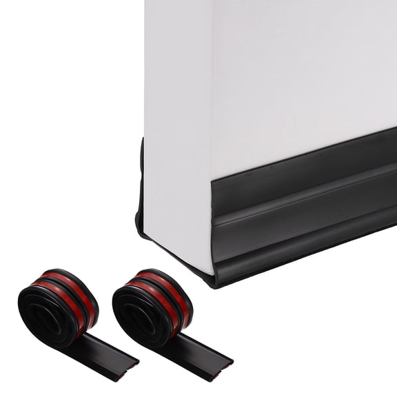 Uxcell 2 Pcs Under Door Draft Stopper, Folding Door Draught Noise Blocker, Dark Brown