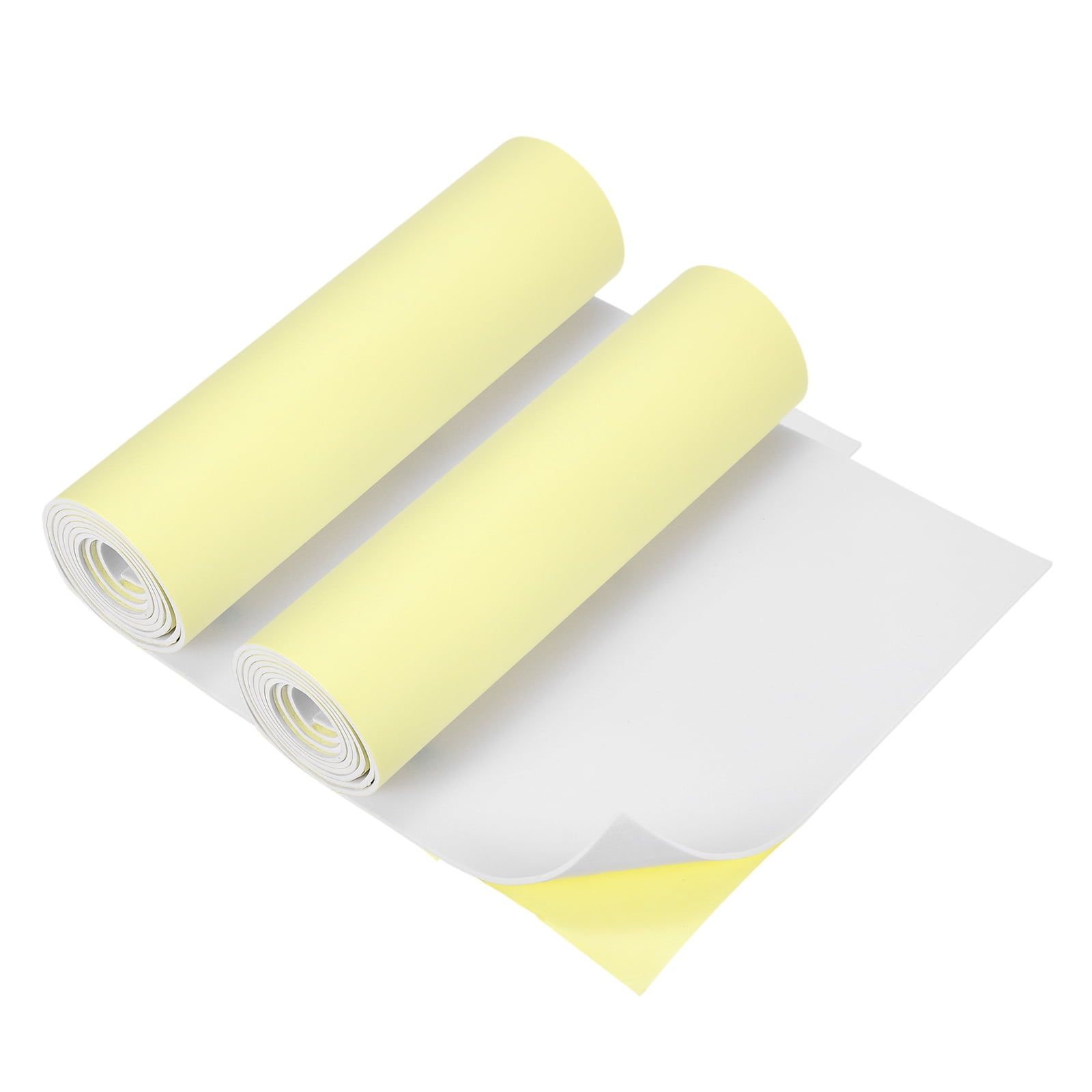 Uxcell 2 Pcs White Foam Sheets, 78"x13"x 1/8" Self Adhesive EVA Foam Roll with Adhesive Backing for Crafts DIY Projects Furniture Protecting Gap Filling