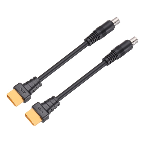 Uxcell 2 Pcs XT60 to DC8020 Adapter Cable, 20A XT60 Male to DC8020 Male Connector Cable for Portable Power Station, Solar Panel, Solar Generator