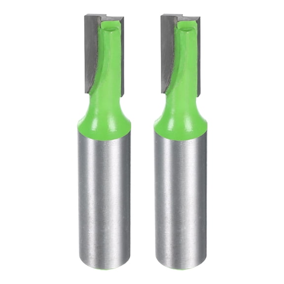 Uxcell 2 Pieces Bottom Cleaning Router Bit 1/2" Shank 11/32" x 25/32" Cut Carbide Tipped Mortising Bit