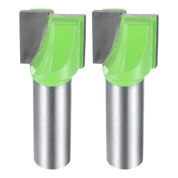 Uxcell 2 Pieces Bottom Cleaning Router Bit 1/2" Shank 13/16" x 25/32" Cut Carbide Tipped Mortising Bit