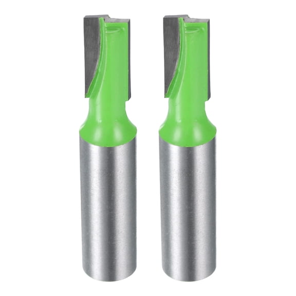 Uxcell 2 Pieces Bottom Cleaning Router Bit 1/2" Shank 25/64" x 25/32" Cut Carbide Tipped Mortising Bit