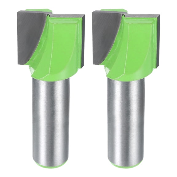 Uxcell 2 Pieces Bottom Cleaning Router Bit 1/2" Shank 7/8" x 25/32" Cut Carbide Tipped Mortising Bit