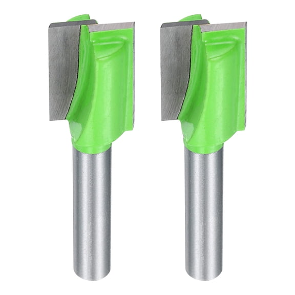 Uxcell 2 Pieces Bottom Cleaning Router Bit 1/4" Shank 1/2" x 25/32" Cut Carbide Tipped Mortising Bit