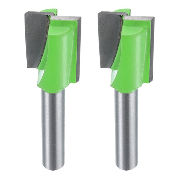Uxcell 2 Pieces Bottom Cleaning Router Bit 1/4" Shank 9/16" x 25/32" Cut Carbide Tipped Mortising Bit