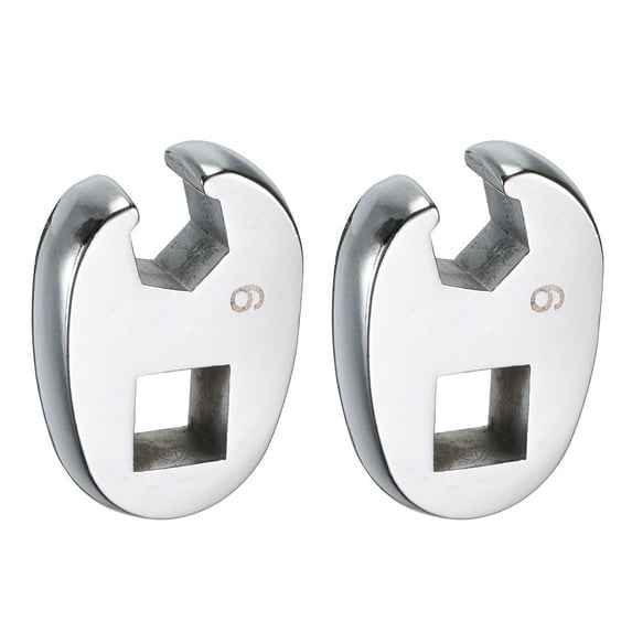 Uxcell 2 Pieces Drive Crowfoot Wrench 3/8" Drive 9mm Metric Flare Nut Crowfoot Wrench