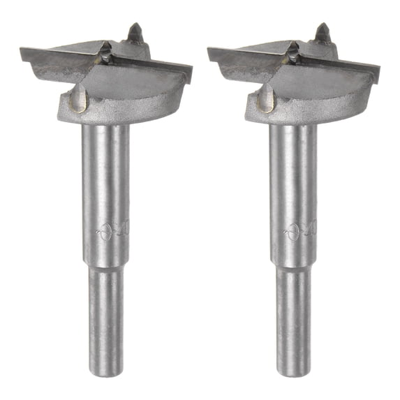 Uxcell 2 Pieces Forstner Drill Bits 40mm (1-9/16") Tungsten Carbide Wood Hinge Drill Bit Woodworking