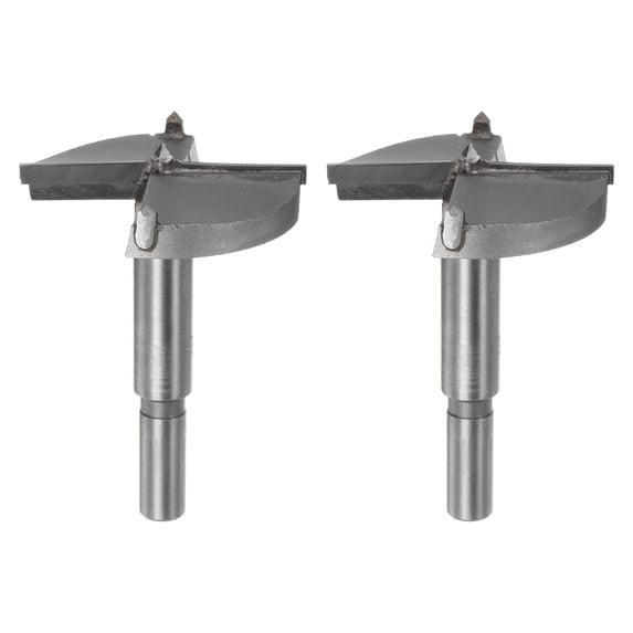 Uxcell 2 Pieces Forstner Drill Bits 55mm (2-5/32") Tungsten Carbide Wood Hinge Drill Bit Woodworking