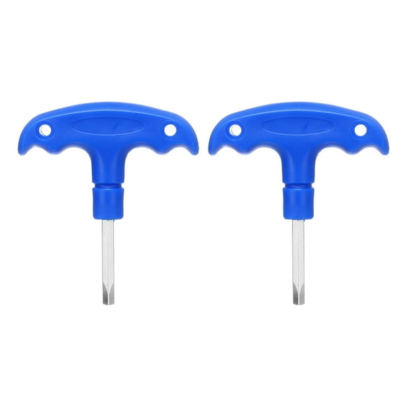 Uxcell 2 Pieces Golf Spike Wrench Tool 4.3mm Golf Club Driver Torque Tool Wrench, Blue