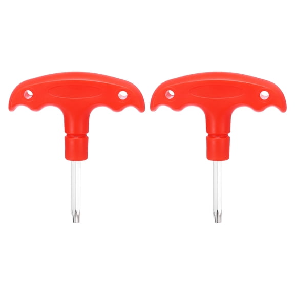 Uxcell 2 Pieces Golf Spike Wrench Tool T25 Golf Club Driver Torque Tool Wrench, Red