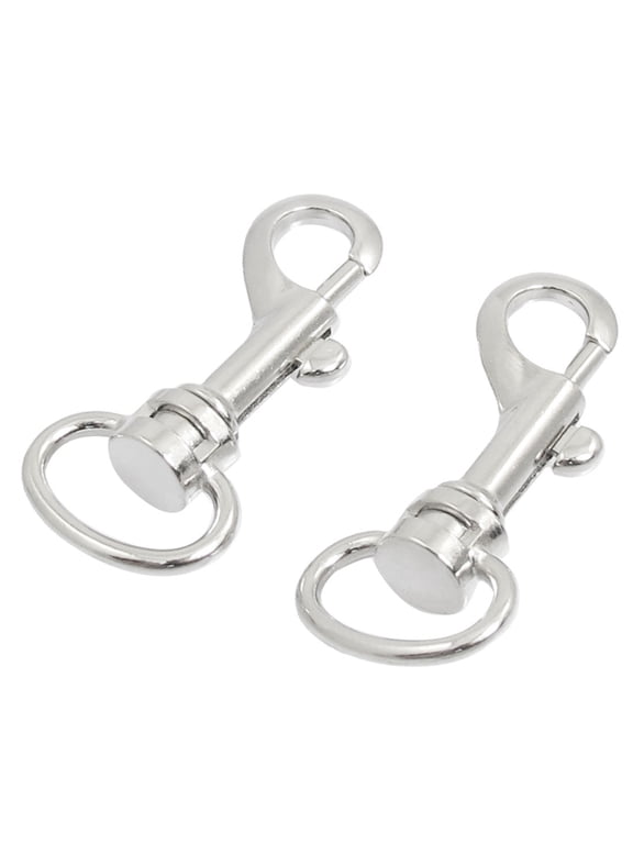 2 Pieces Metal Lobster Shape Gate Handbag Keyrings Trigger Hook