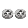 thumbnail image 1 of Uxcell 2 Pieces Round Threading Dies M1.6 x 0.35 Thread Metric Alloy Tool Steel Screw Cutting Die, 1 of 6