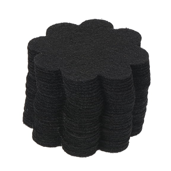 Uxcell 2" Plant Pot Hole Pad Nonwoven Flower Bonsai Bottom Soil Mat, Black 30 Pack