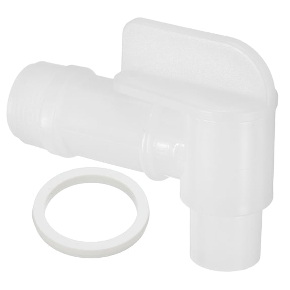 Uxcell 2" Plastic Spigot Faucet, Barrel Faucet Durable PE Replacement Spigot for 15/30/50 Gallon Drum, White