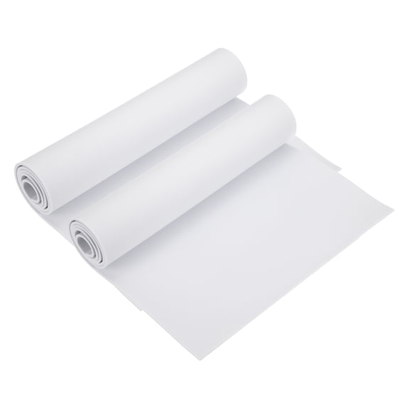 Uxcell 2 Roll White Foam Sheets, 39" x 13" x 0.12" High Density EVA Foam Roll Board Cosplay Craft Sheet for DIY Crafts Projects Furniture Protecting Insulation Weather Stripping