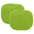 Uxcell 2 Rolls 164 Yards Size 3 Pearl Cotton Crochet Thread Bright ...