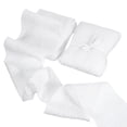 thumbnail image 1 of Uxcell 2 Rolls Chiffon Crinkle Ribbon 3'' x 6 Yd Handmade Fabric Silk Ribbon for Bouquets Wrapping Decor White, 1 of 6