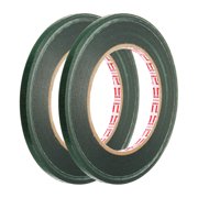 Uxcell 2 Rolls Wire Harness Cloth Tape 0.24"x164ft6mmx50m 0.2mm Thick Fabric High Adhesive Tearable Heat Resistant Tapes for Carpet Seaming Auto Cable Fixed, Green