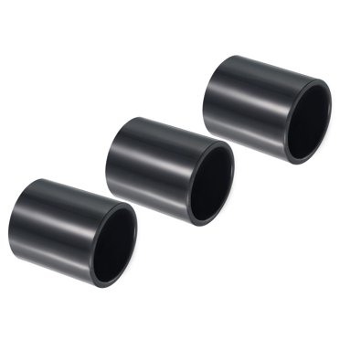 Schedule 80 PVC 4 Inch Straight Coupling - Gray, Socket Connection For Pipe