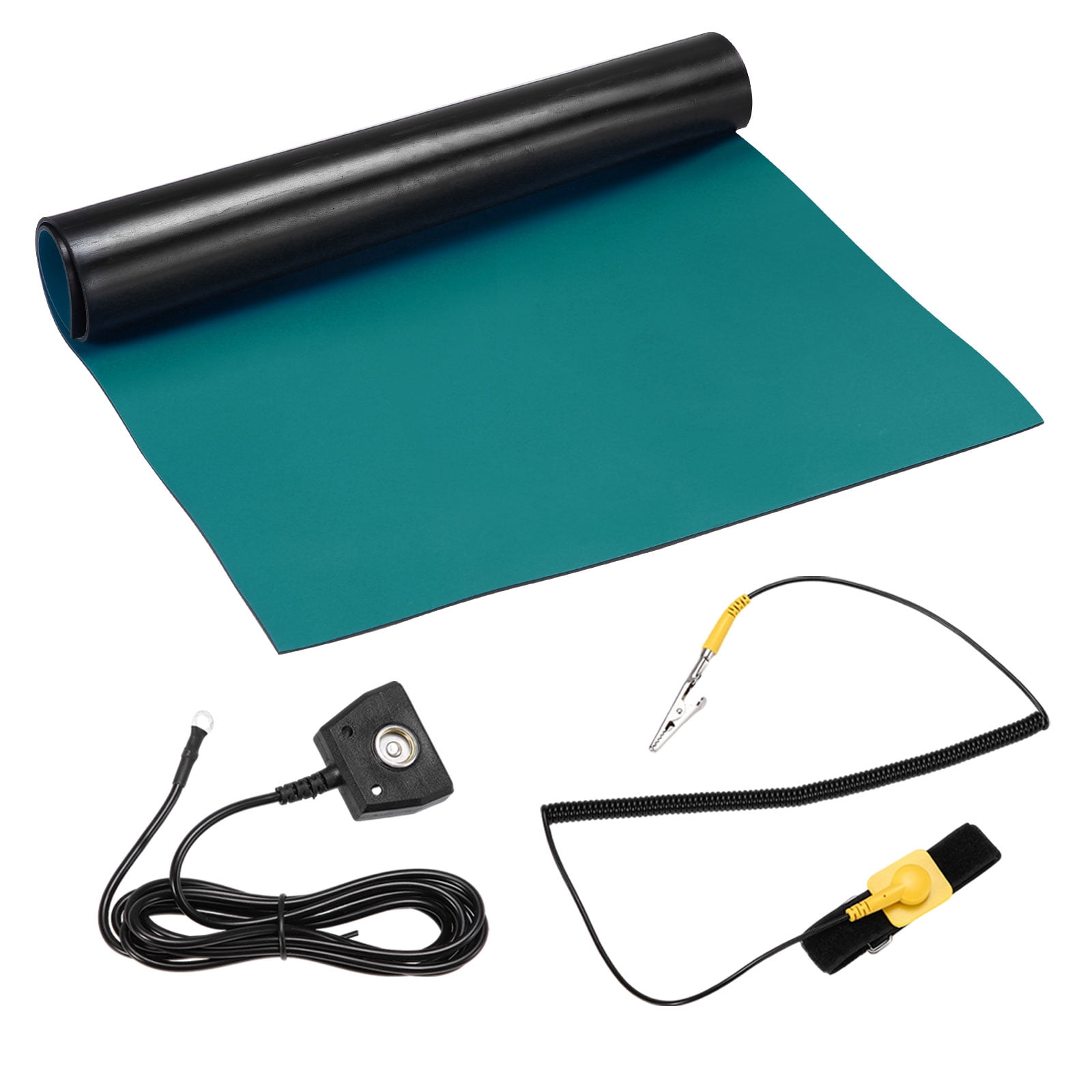 Uxcell 2 Set Anti Static Mat Kit for PC Building, 17"x25" Rubber ESD ...