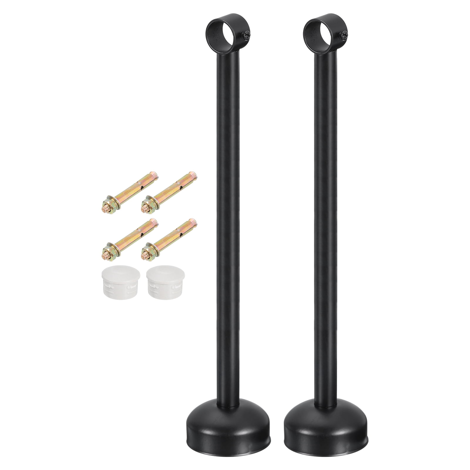 Ceiling Rod Guard Uxcell 2 Set Ceiling Mount Curtain Rod Bracket, 25x400mm Stainless ...