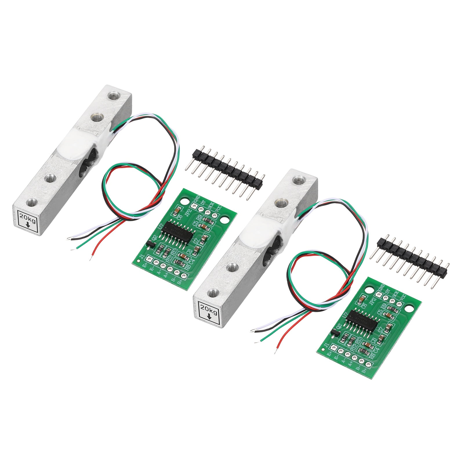 Uxcell 2 Set Digital Load Cell Weight Sensor 20KG + HX711 Module ...