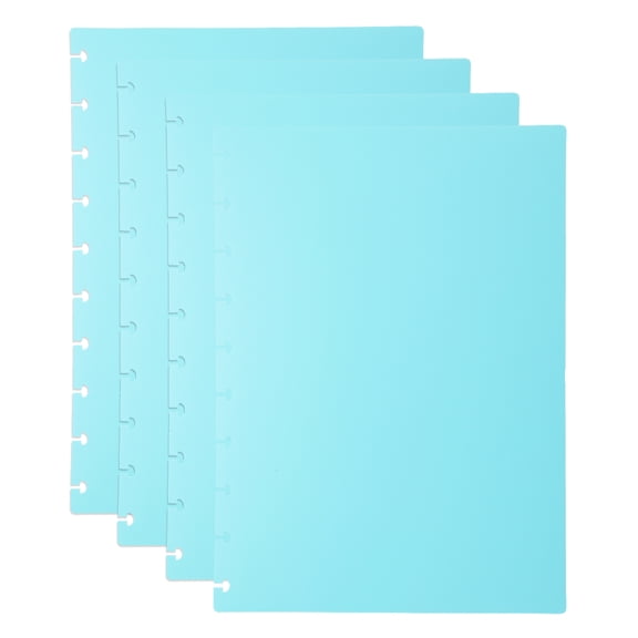Uxcell 2 Set Discbound Notebook Cover, 10 x 7.1" B5 Letter Size PP Disc Planner Cover for Notebook Happy Planner Office Product, Green