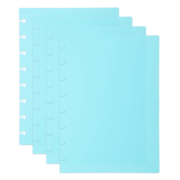 Uxcell 2 Set Discbound Notebook Cover, 8.5 x 6" A5 Letter Size PP Disc Planner Cover for Notebook Happy Planner Office Product, Green